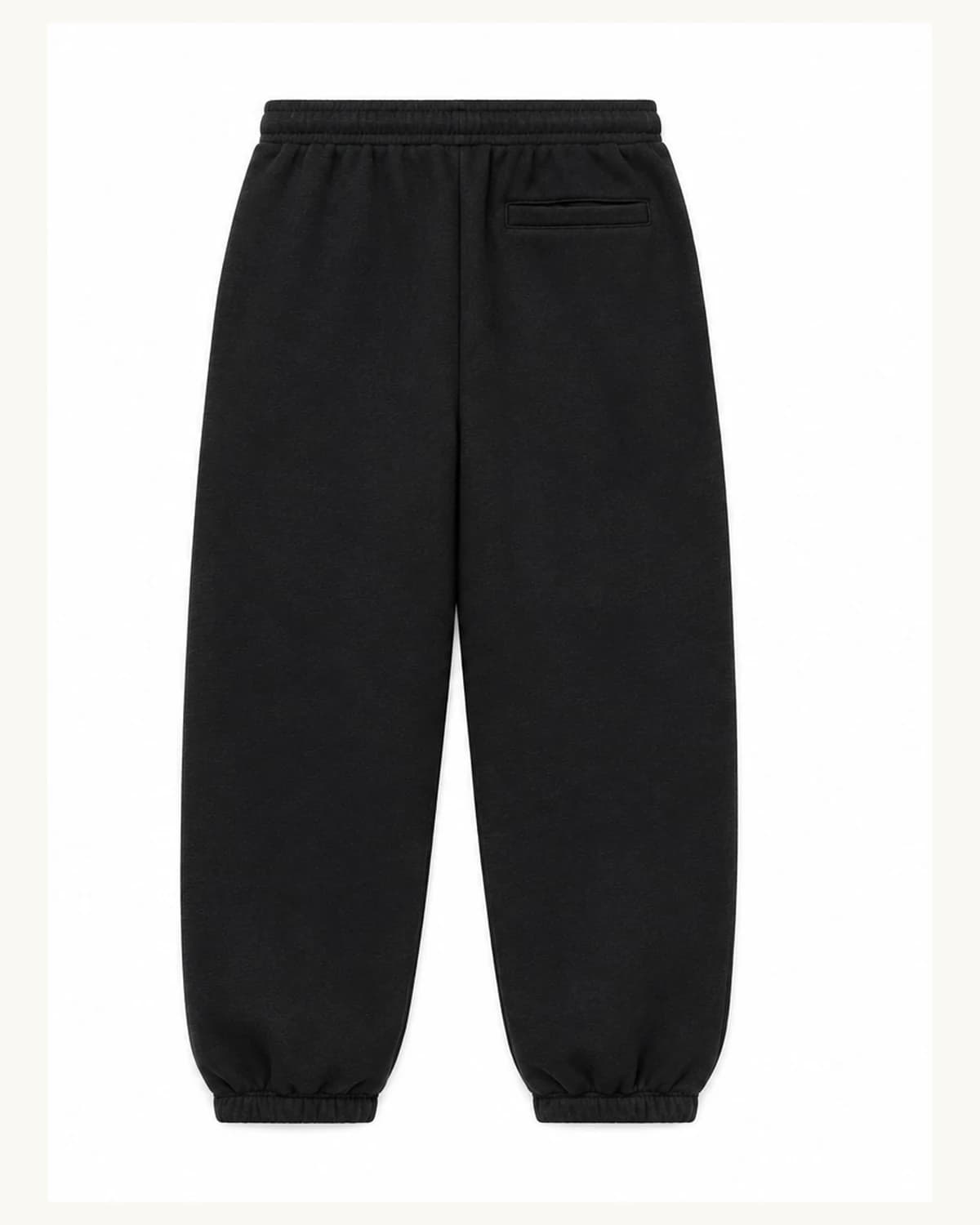 Back view of Jet Black Logo Sweatpants