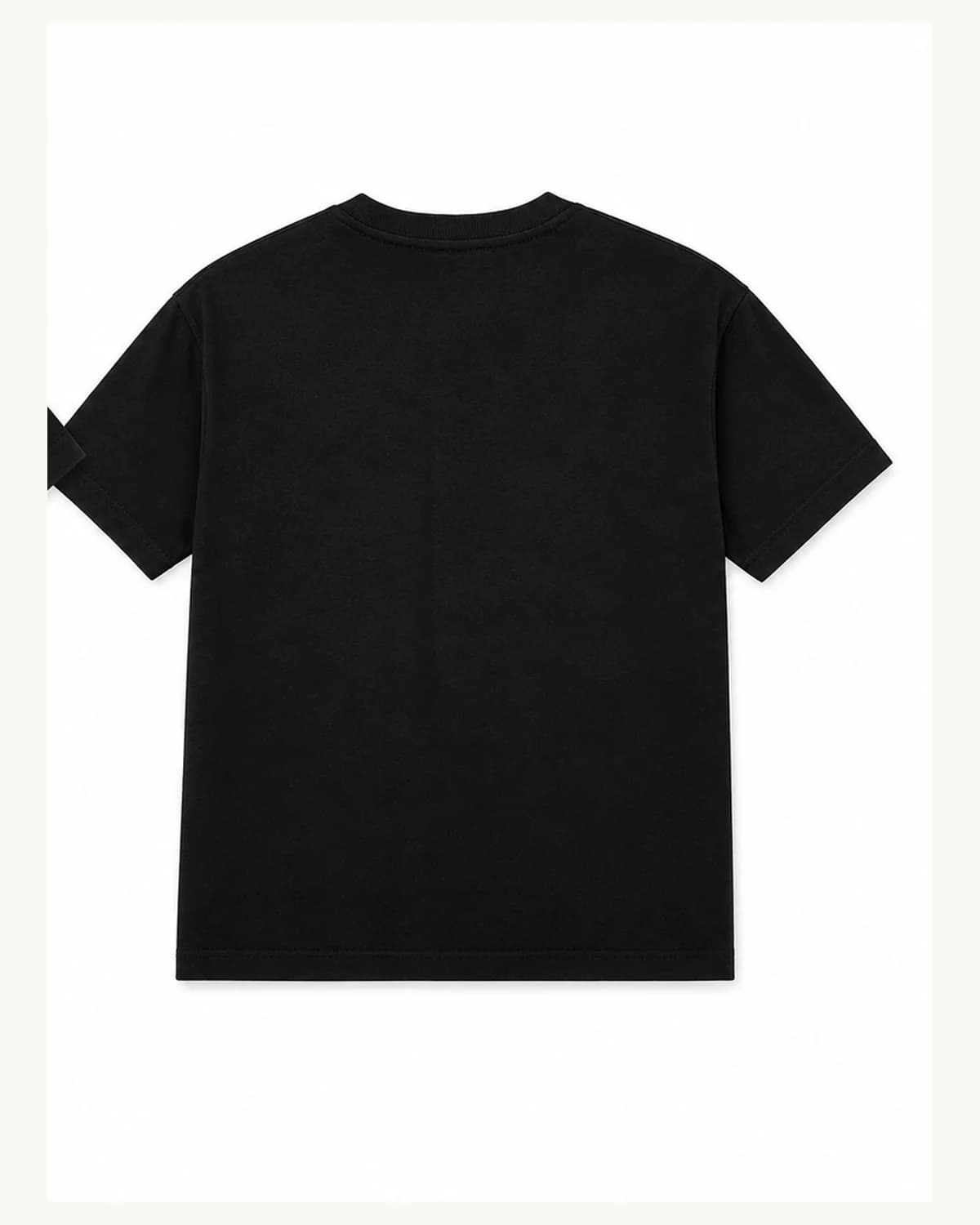 Back view of Jet Black Tonal Logo T-Shirt