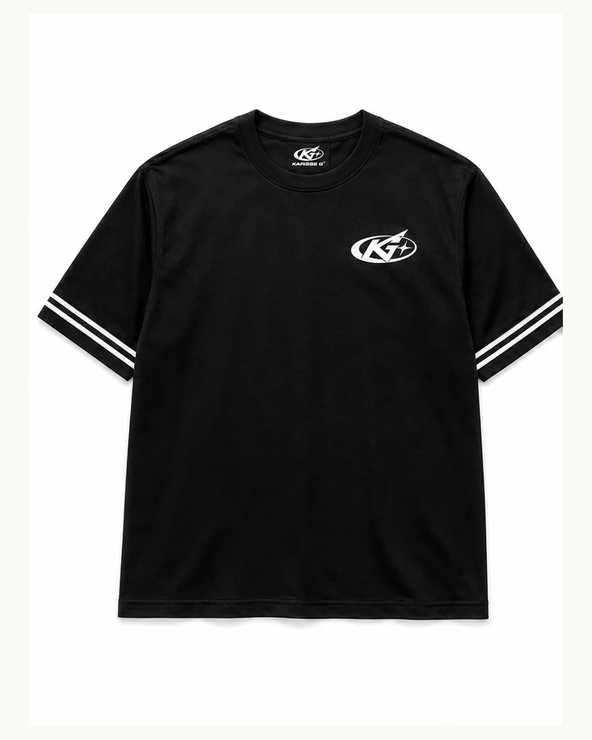 Front view of Black Varsity 21 T-Shirt